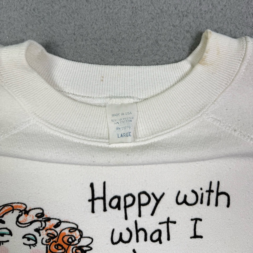 Vintage 80s Shoebox Greetings Hallmark B. Wilson funny humor sweatshirt - Picture 4 of 5